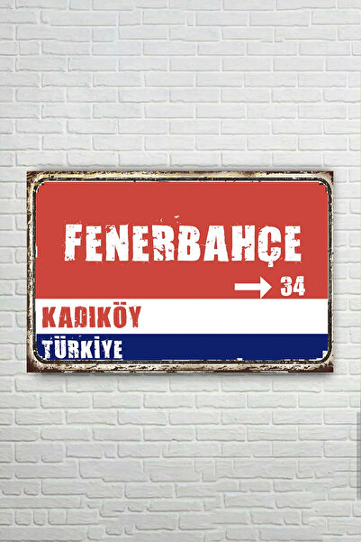 Tooall Fenerbahçe Tabela Retro Mdf Tablo