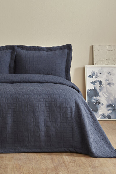 Karaca Home Corner Çift Kişilik Yatak Örtüsü Seti İndigo