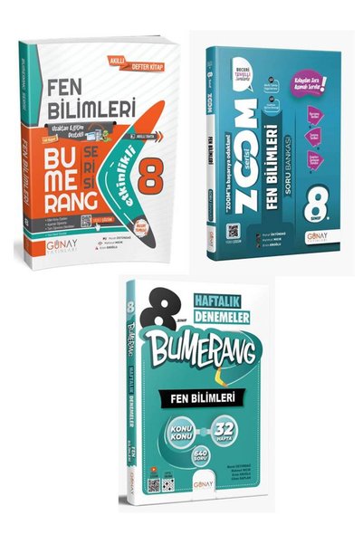 Günay Yayınları 8. Sınıf Fen Bilimleri Etkinlikli Defter + Zoom Soru Bankası ...