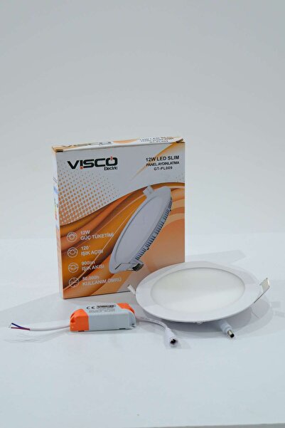 Genel Markalar Visco 12w Led Slim Panel Ip2o 3500k(ÖLÇÜLER AÇIKLAMADA)