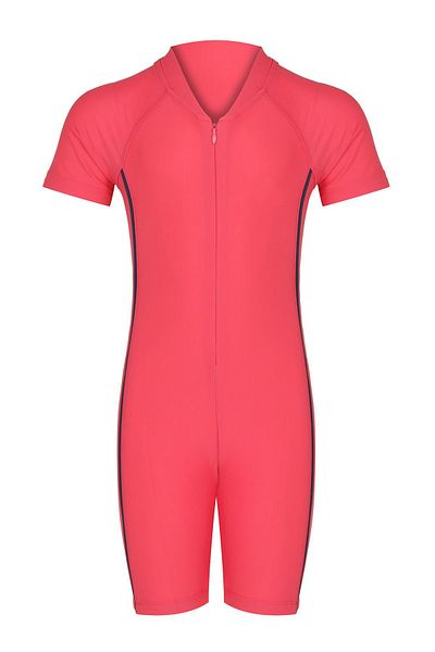 Remsa Mayo Jumpsuit Short Sleeve Children's Swimsuit with Shorts Clous 5155 Coral