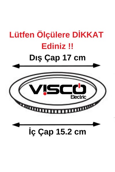 Genel Markalar Visco 12w Led Slim Panel Ip2o 3500k(ÖLÇÜLER AÇIKLAMADA)