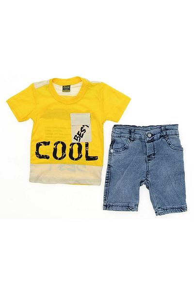 Zeni Kids 144-00-23 Baby 2-Piece Combed Cotton Set 9-24 Months