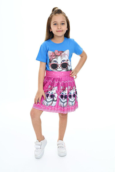 My Kids Wear Μπλουζάκι με χαριτωμένη γάτα φούστα