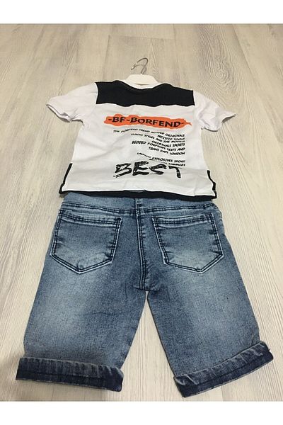Zeni Kids 144-00-23 طقم قطن ممشط للأطفال مكون من قطعتين 9-24 شهرًا