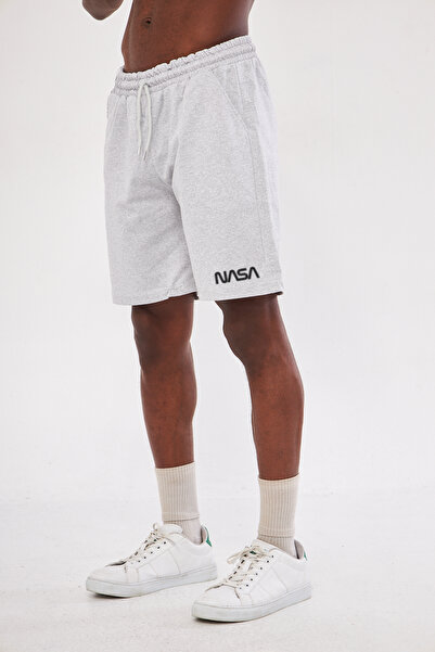 pandy Nasa Baskılı Basic Şort