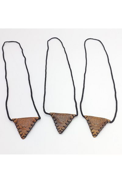 BAKSEPETE Leather Cevşen And Prayer Amulet Necklace (3 Pieces) Panacea, Healing, Armor, Protection
