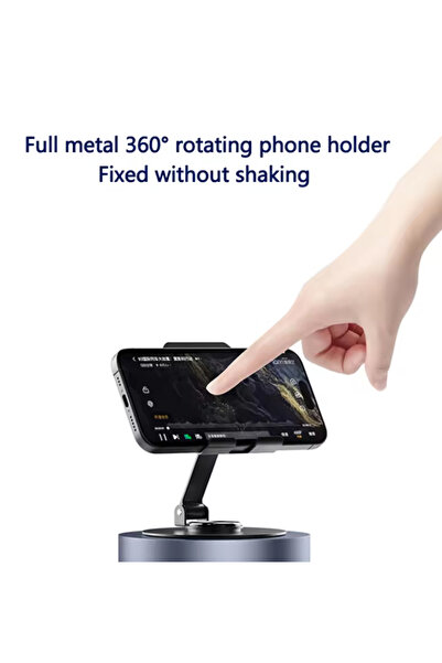 Coverzone Tok Αλουμινένια βάση πολλαπλών λειτουργιών Περιστρεφόμενη βάση Tablet PC Smartphone Mini Size K72 Μωβ Χρώμα