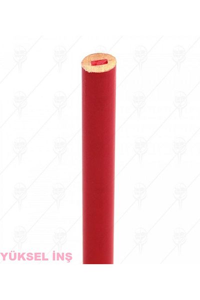 Real Özs MARANGOZ PENCIL RED 10.5X7.4X 176 MM OVAL 2 PIECES