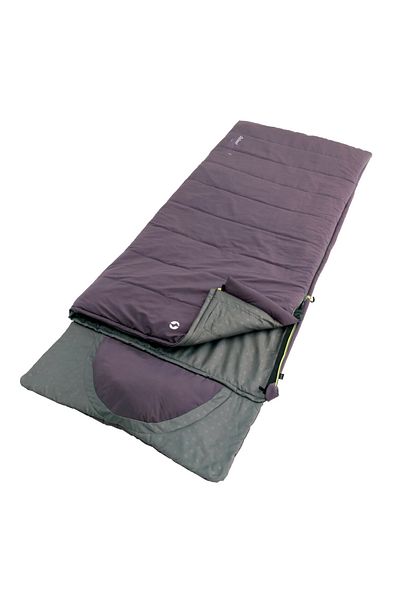 Outwell Contour Summer and Winter Sided -13°C Sleeping Bag D.Purple Right