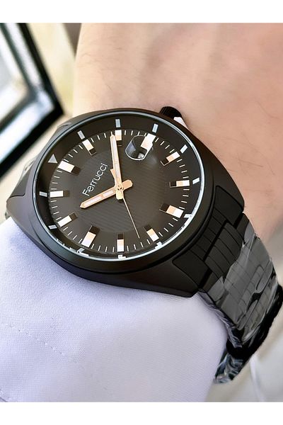 Ferrucci Men's Metal Band Wristwatch