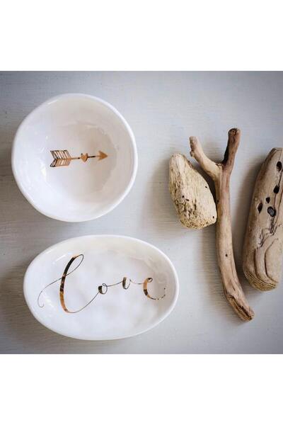 Warm Design Ceramic "love" Themed Plate