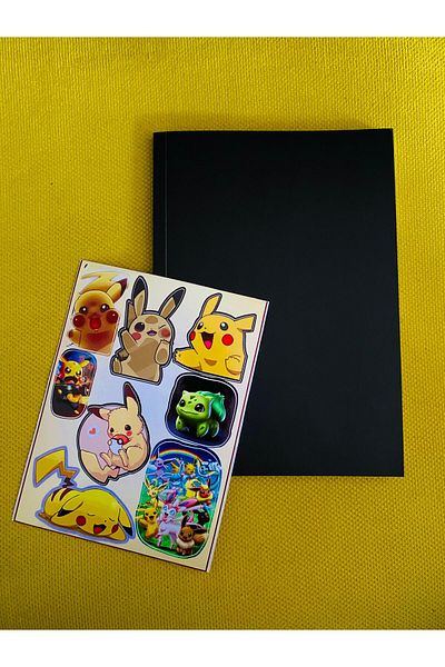 icase Set de activități POKEMON 96 - Autocolant autocolant+Caiet de note+Autocolant computer+Caiet de imagini