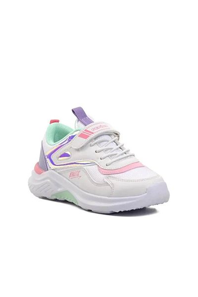 pepino Tenis pentru fete Trisiss - alb și liliac 1543f Filet