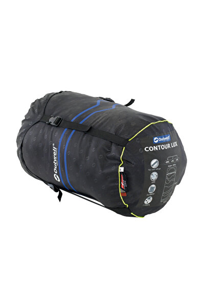 Outwell Contour Lux Summer & Winter Sided -19°C Sleeping Bag Red Right