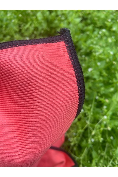 Alsamkapsam Cam Ve Ayna Bezi Mikrofiber Genel Temizlik Bezi Ekstra Kalın 40*40 Cm KIRMIZI
