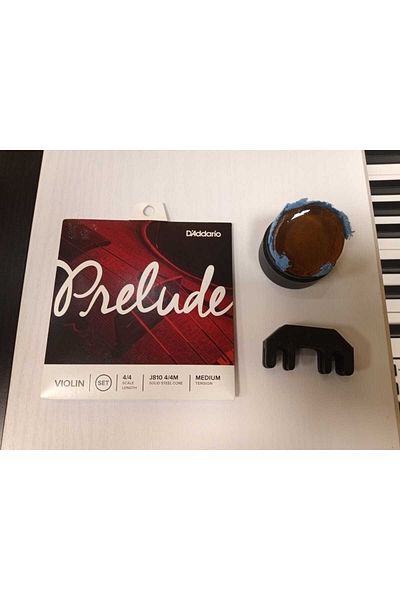 Daddario D'Addario D'Addario J810 4/4m Prelude Violin String (Resin and Silencer)