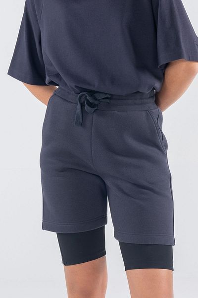 Friday Offset Pantaloni scurți Pina pentru damă, albastru închis, cu buzunare elastice