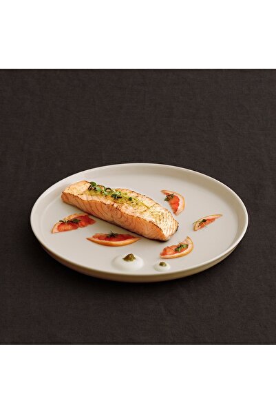 Güral Porcelain Bilbao 25 cm Bone 6-Piece Serving Plate