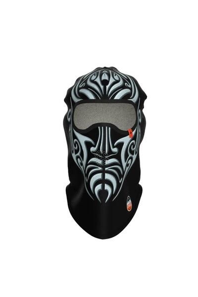 Maskara Extreme Funny Balaklava, Su İtici özellikli(DWR) Baskılı Snowboard, K...