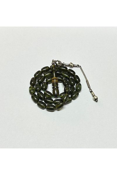 Han Ticarethane Imame Amber Prayer Beads with Clamping Ring