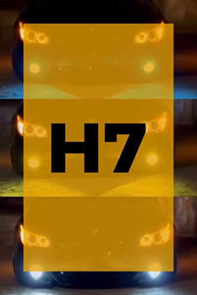MBGL H7 - 3 Renk Xenon Şimşek Etkili 3 Renk Buz Mavisi- Sarı - Beyaz Led Zenon Led Xenon