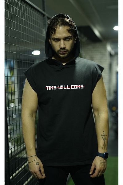 Oxlade Sleeveless Athlete Tank Top [ Time Will COme ] Sweatshirt 100% Cotton Hoodie Legend Fabric Oxlade®