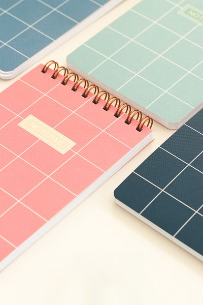 Matt Notebook مجموعة من 6 لوحات مذكرة للجيب