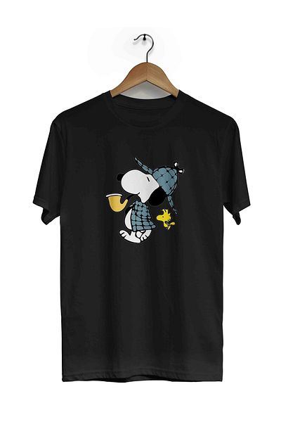 herotasarım Μπλουζάκι με κοντομάνικο Snoopy Detective - bll4753