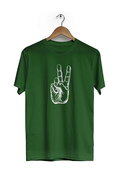 herotasarım Μπλουζάκι με κοντομάνικο σχέδιο Victory Sign - Bll4536