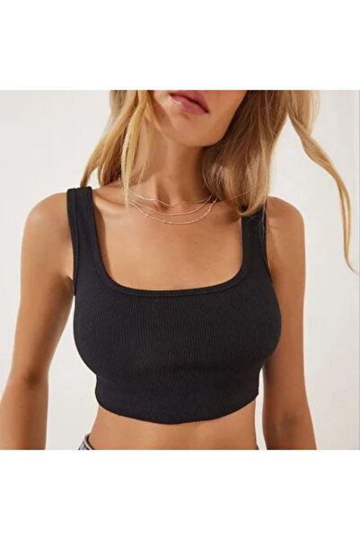 marlo Γυναικείο Μπουστάκι Crop Tank Top με Χοντρό Λουράκι