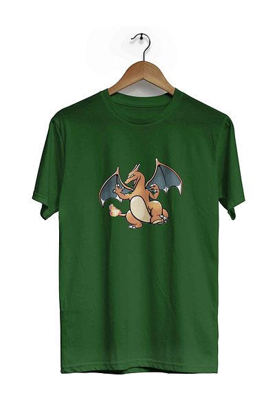 herotasarım Μπλουζάκι με κοντομάνικο σχέδιο Charizard - bll4438