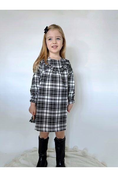 Aslı Türkoğlu Rochie ocazională cu mânecă lungă pentru fete