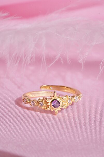 AŞIK ACCESSORIES Rapunzel Sun Yüzük - 925 Ayar Gümüş - Ayarlanabilir
