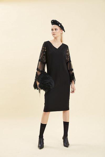 VERDA Lace Detailed Evening Dress
