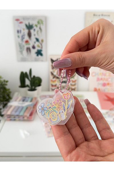 Planet Butik Sticker DIY Keychain Set of 4