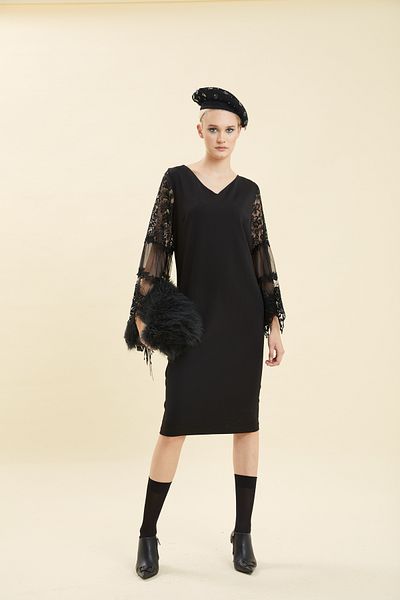 VERDA Lace Detailed Evening Dress