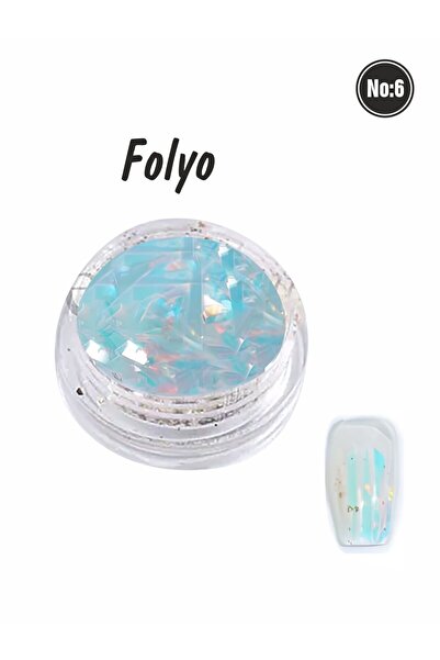 Ocean Tırnak Süsleme Folyo Parçaları Nail Art Tırnak Süsleme Şeritleri