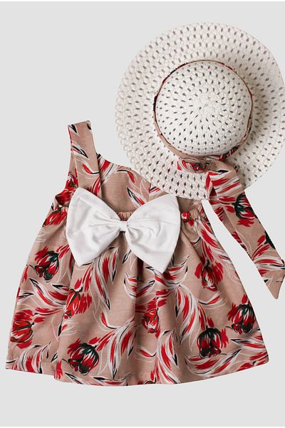 Chicsy Baby Baby Girl Dress with Hat and Bow