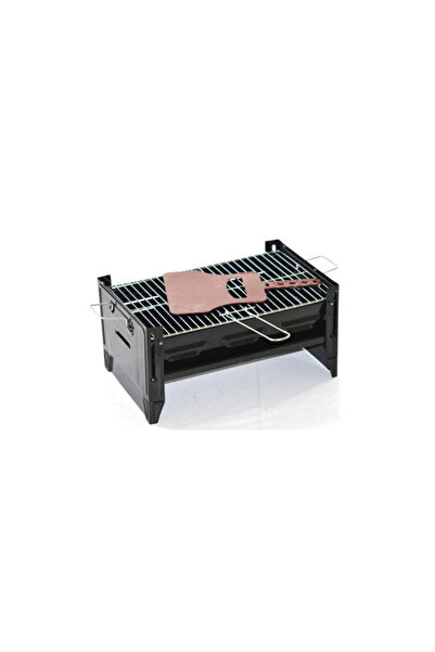 HOLTECH Katlanır Emaye Paslanmaz  Metal Mangal Çantalı BBQ