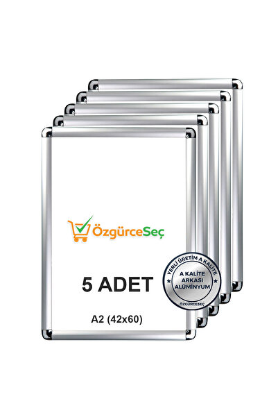 ÖzgürceSeç إطار ألومنيوم قابل للطي روندو 25 ملم A2 (42X60) 5 قطع