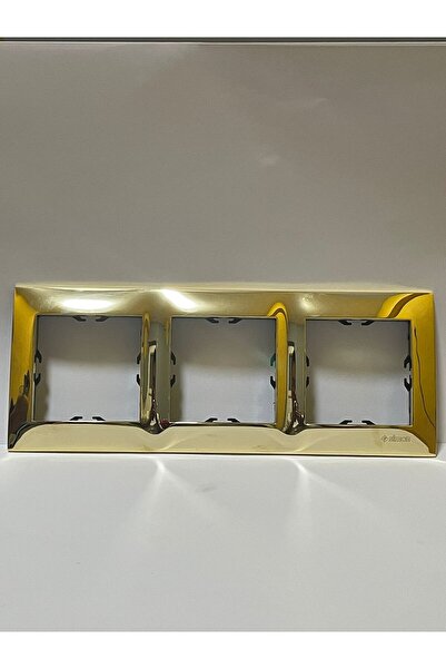 HUZUR إطار ثلاثي ذهبي معدني من سيمون