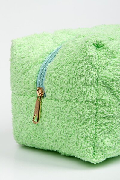 BAHELS Yeşil Havlu Süper Boy Makyaj Çantası