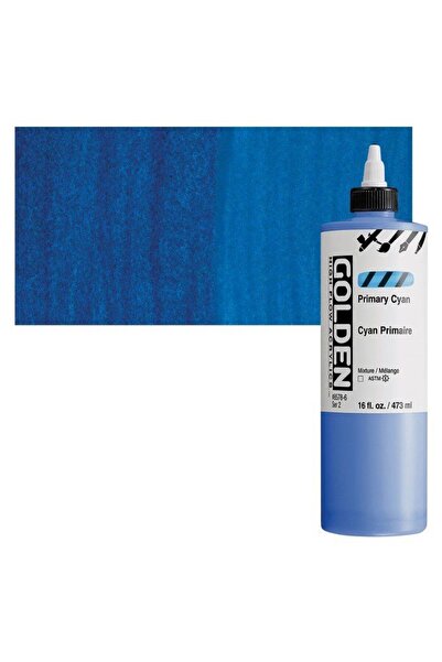 Golden High Flow Sıvı Akrilik Boya 473 Ml Seri 2 Primary Cyan