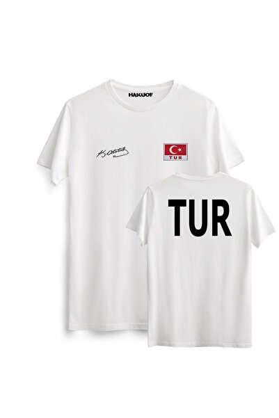 hakuof Tricou cu design special semnat Turcia Ataturk TOUR (steagul turcesc m...