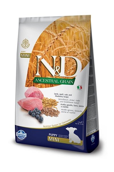 N&D Düşük Tahıllı Kuzu Etli Küçük Irk Yavru Köpek Maması 7 Kg