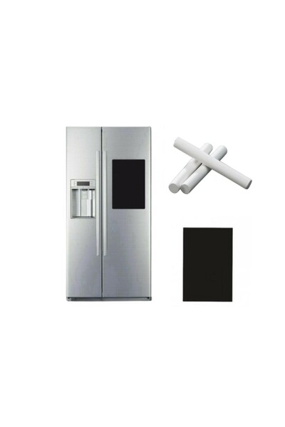 Hdg Siyah Renk Planlayıcı Buzdolabı Magnet Not Panosu Mıknatıslı Buzdolabı Not Yazma Magneti 30x42 cm