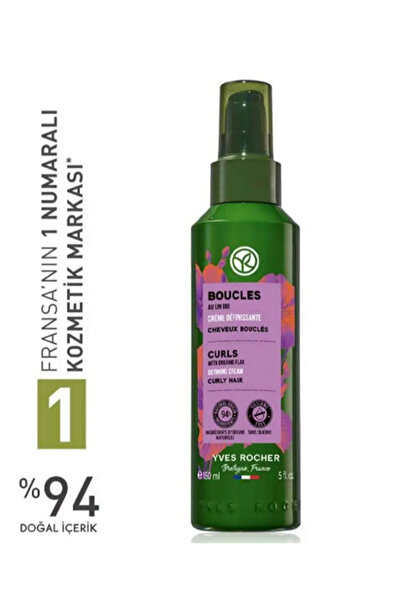 Yves Rocher Bukle Belirginleştirici Bakım Kremi - Kıvırcık Ve Dalgalı Saçlar ...