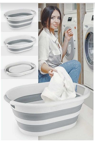 YOGH MEGA BOY Folding Bathroom Kitchen Set Folding Laundry Basket Folding Bucket Mug Set of 3
