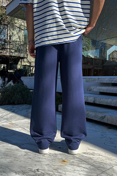 Flaw Wear Basic Navy Blue Sweatpants